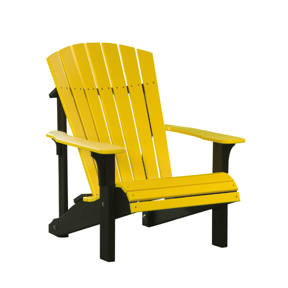 1 hlf deluxe adirondack chair   canary yellow