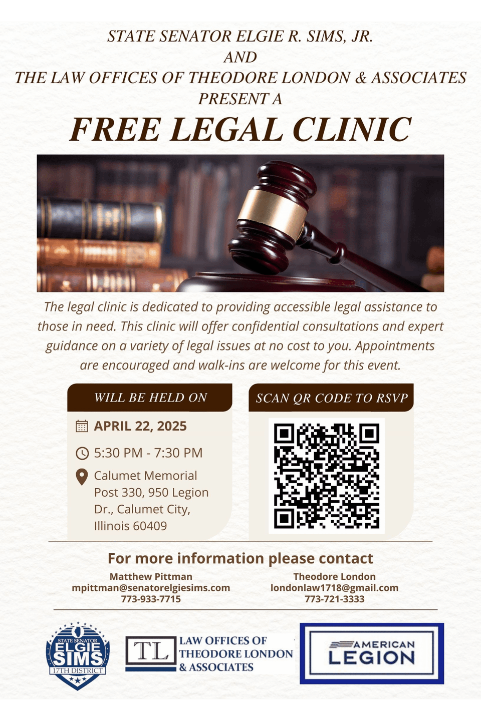 Free legal clinic april