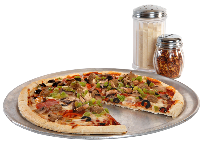 Pizza with toppers