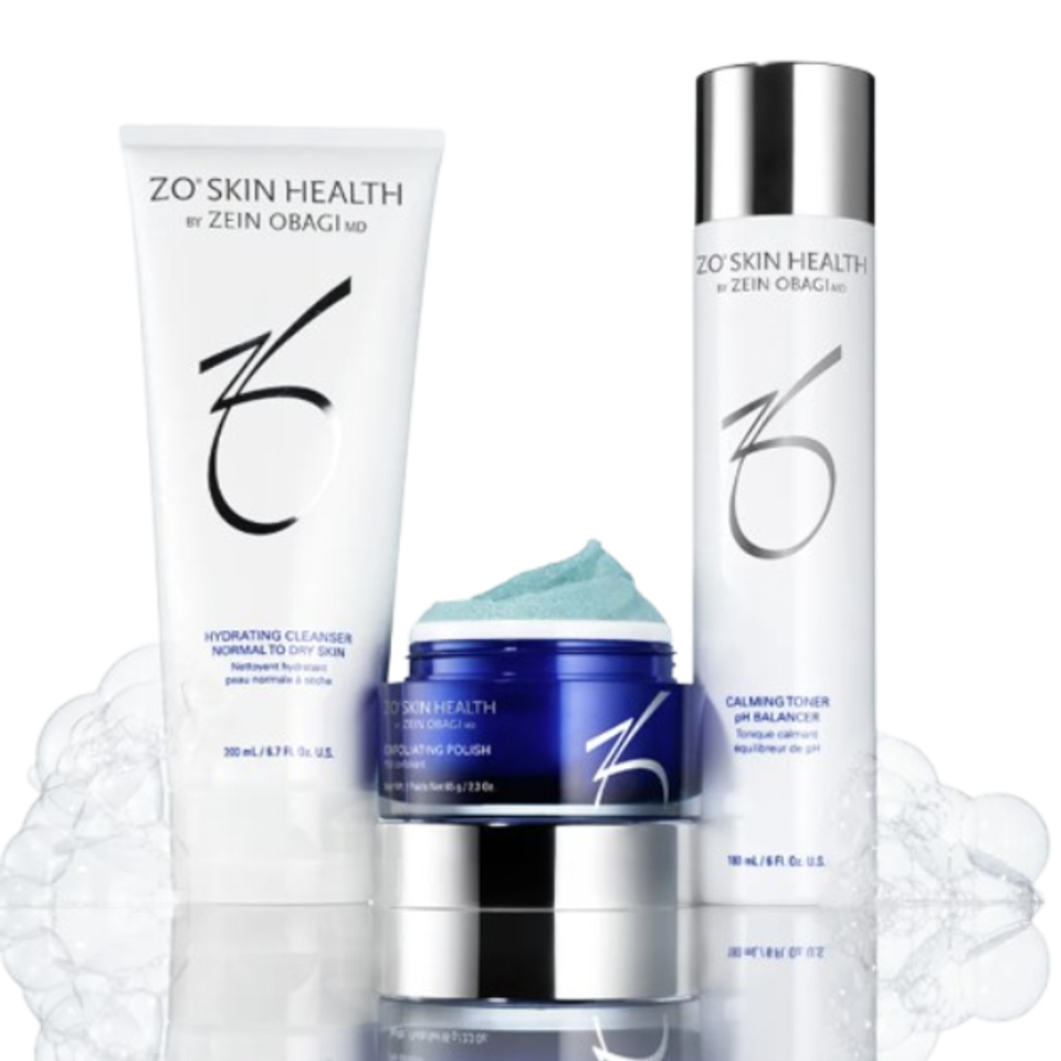 ZO Skin Health cleanser exfoliating polish and toner at Marjan Spa in Fair Oaks
