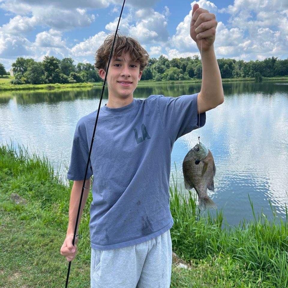 Thirteen- year-old, Simon Benner of Lititz caught this Bluegill in Elverson.