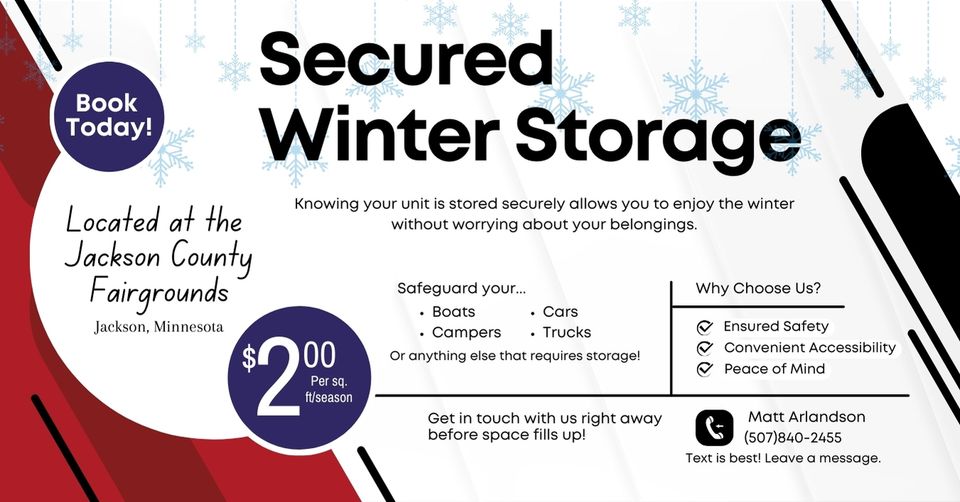 Jackson co. fair   winter storage ad