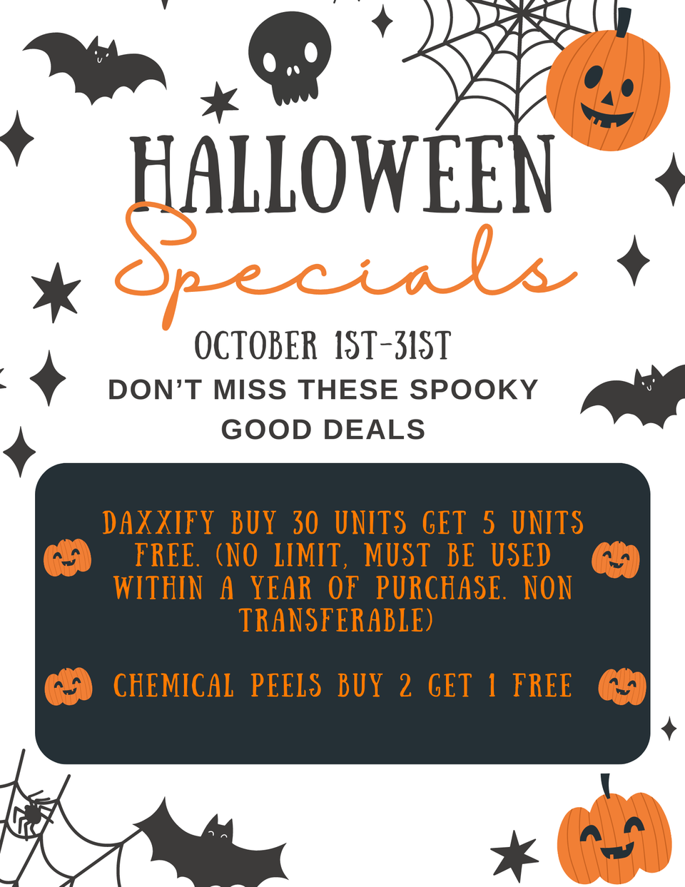 October specials