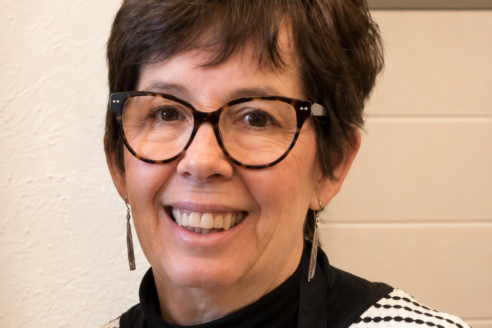Warm smiling portrait in glasses