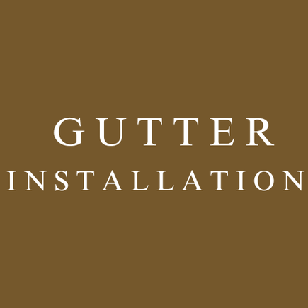 Gutter installation