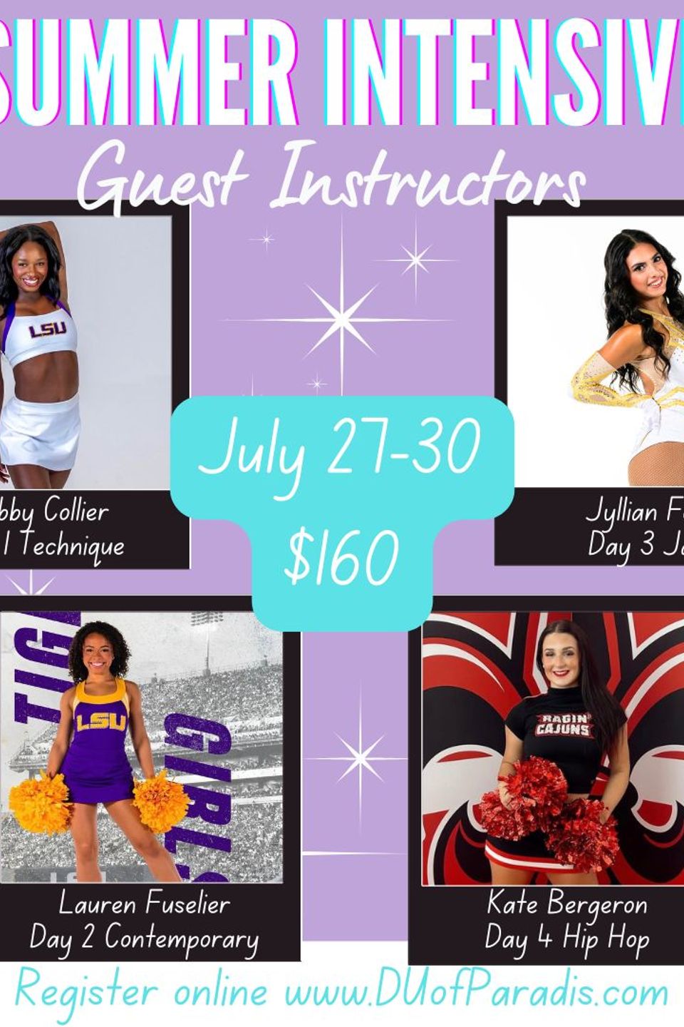 2026 summer intensive guest instructors 