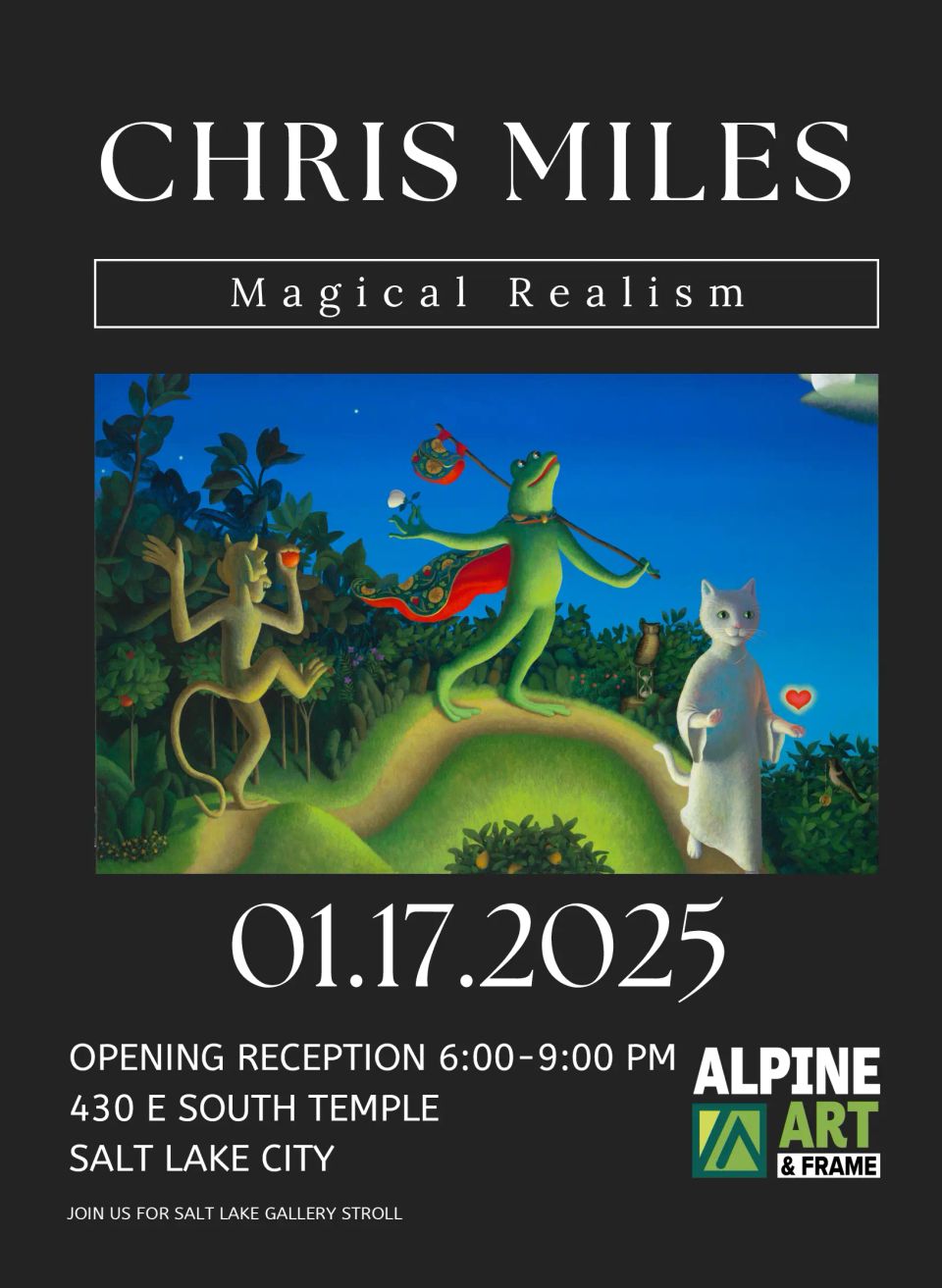 Chris miles postcard jan 2025 5.25 x 7.25 in