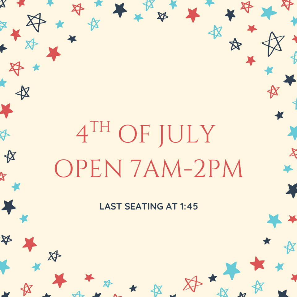 4th of july open 7am 2pm