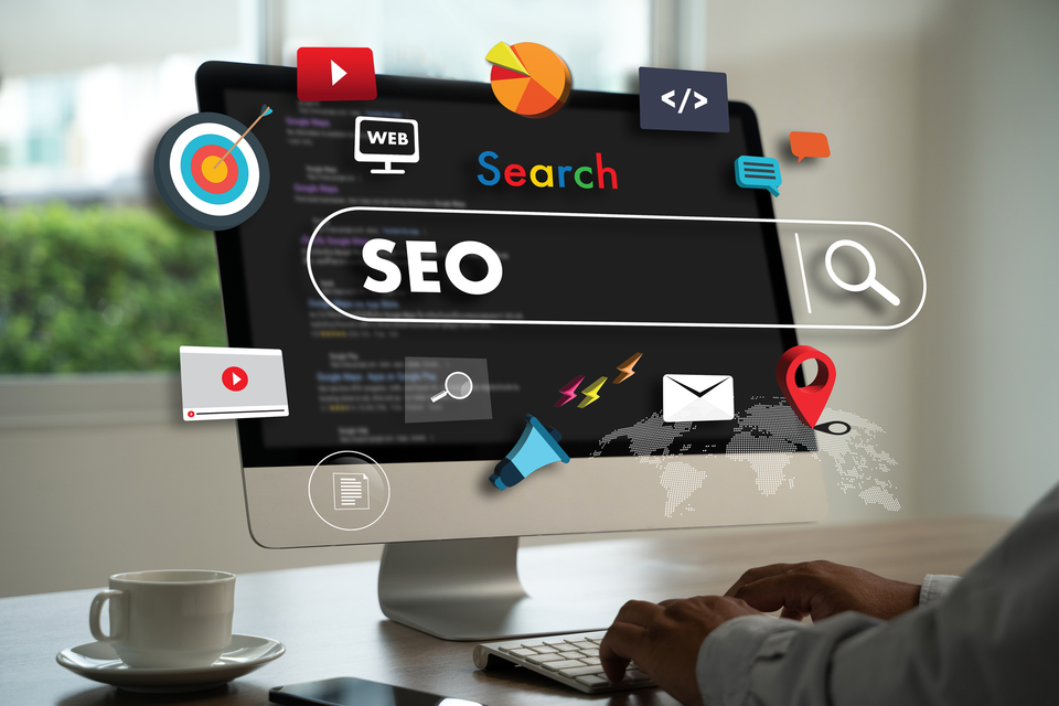 Seo content marketing content data blogging media publication information vision conceptxa