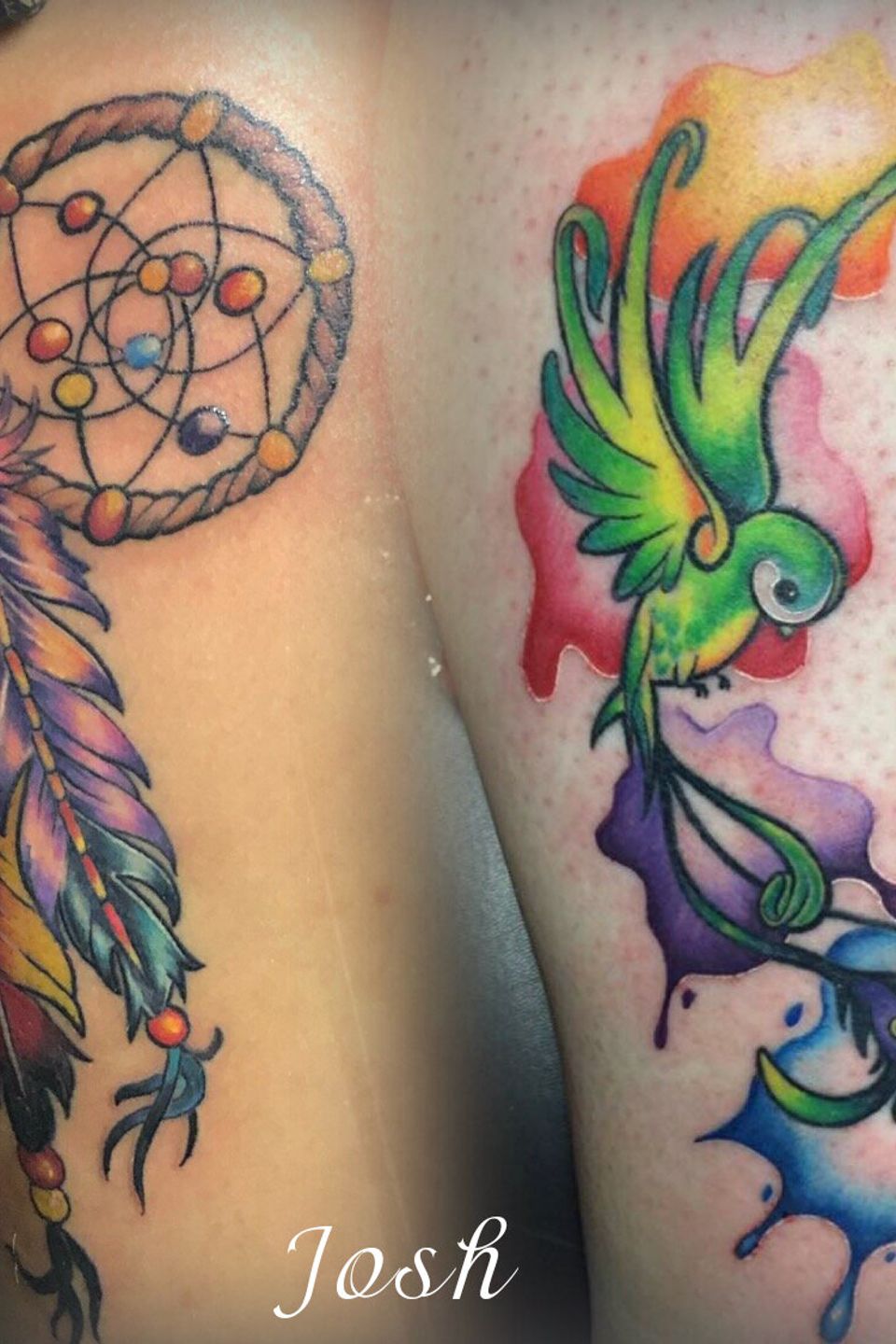 Josh bird and dreamcatcher (with name)