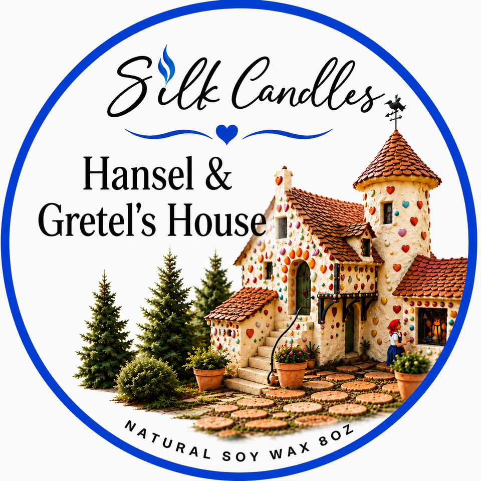 Hansel   gretels house color label blue