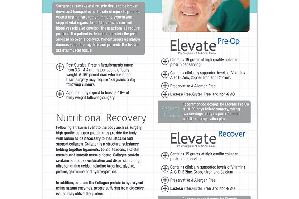 Brochure design for Elevate product