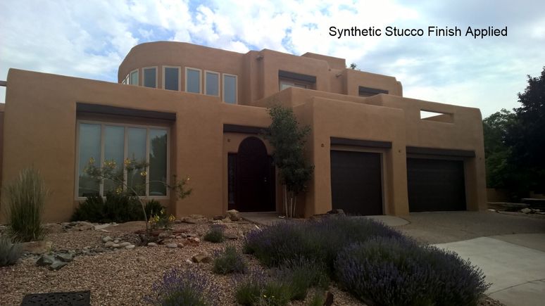15 stucco finish applied