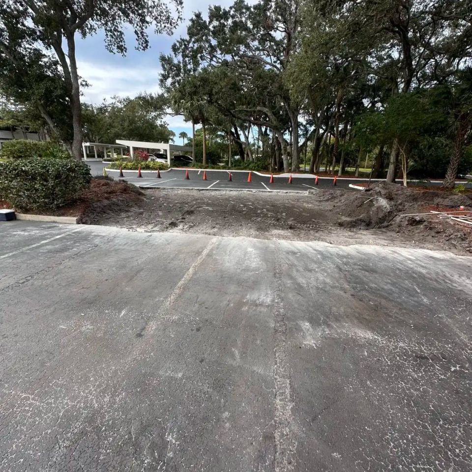 Palm bay parking lot resurfacing 254