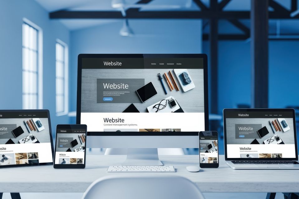 Medium vecteezy responsive website design mockup displayed on multiple 70705887 medium