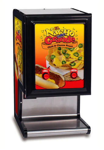 Chili and cheese dispenser