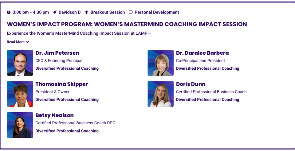 Lamp coaching impact