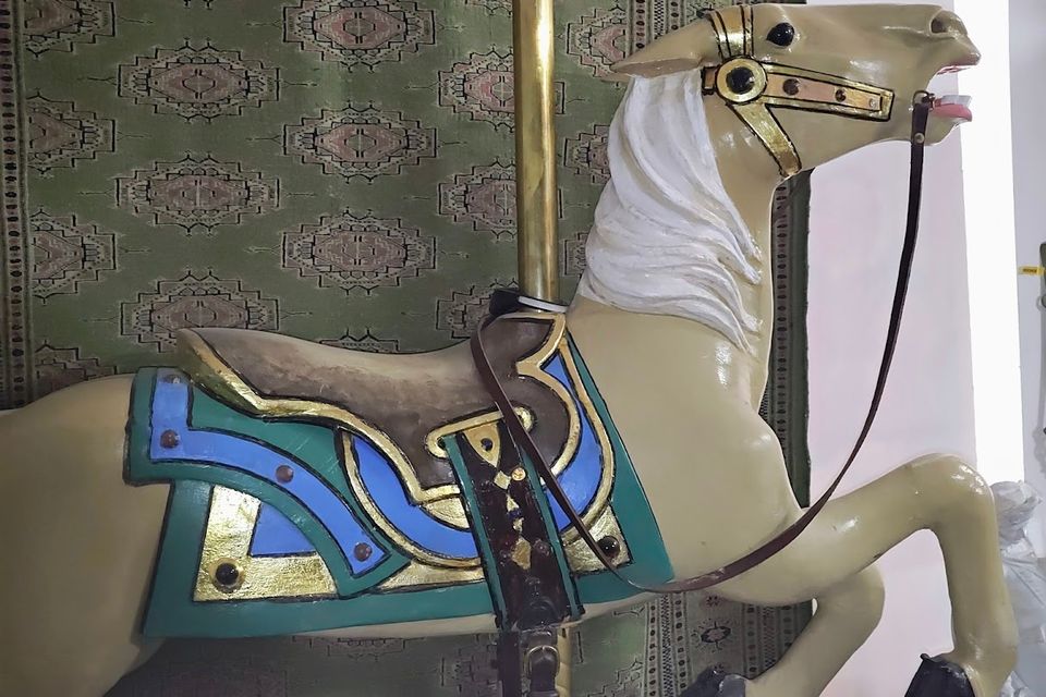 Carousel horse restored