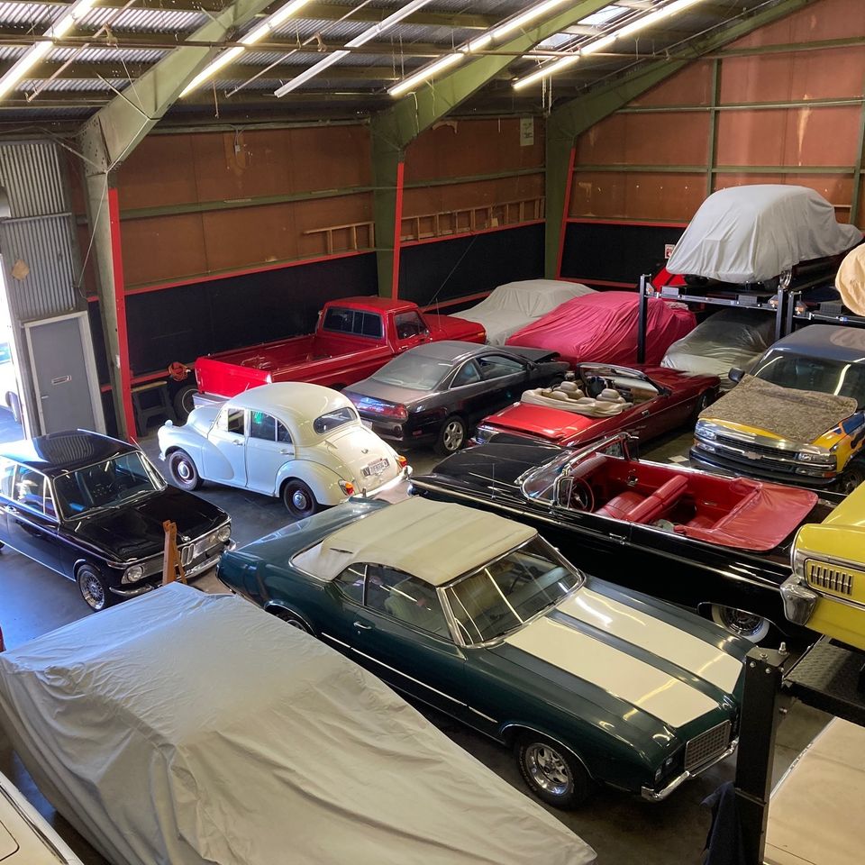 Cars in storage