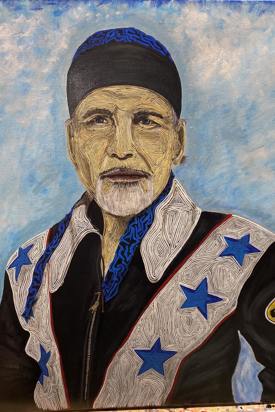 Hand-painted portrait art collection by Skeeter's Grafix.
