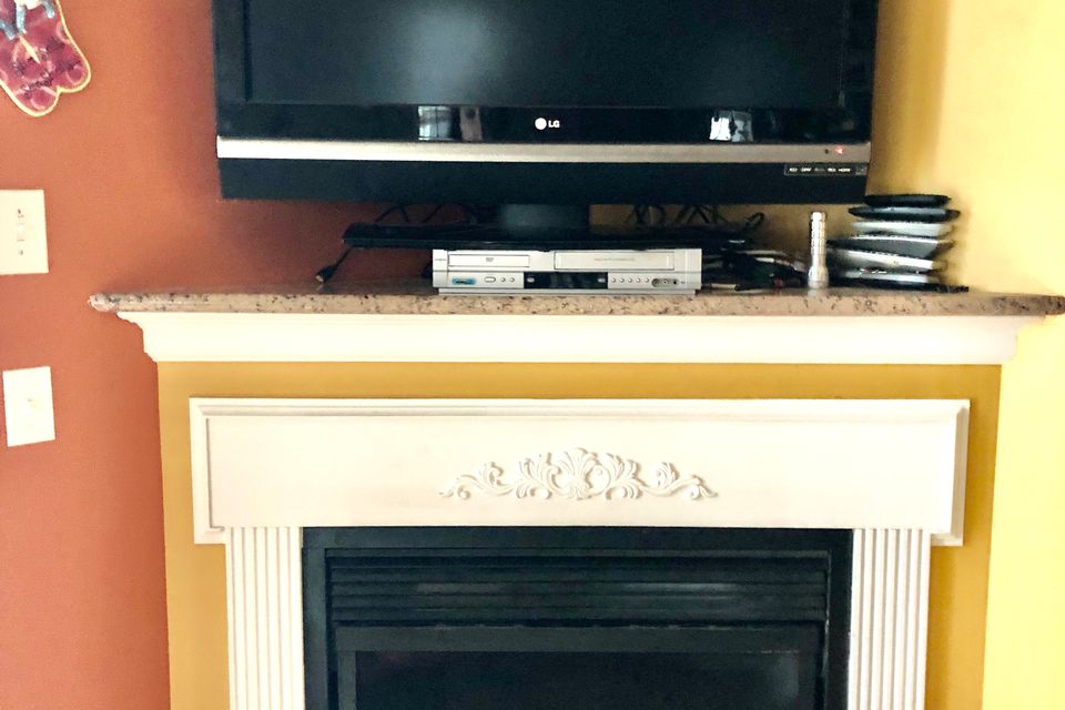 Baker fireplace tv