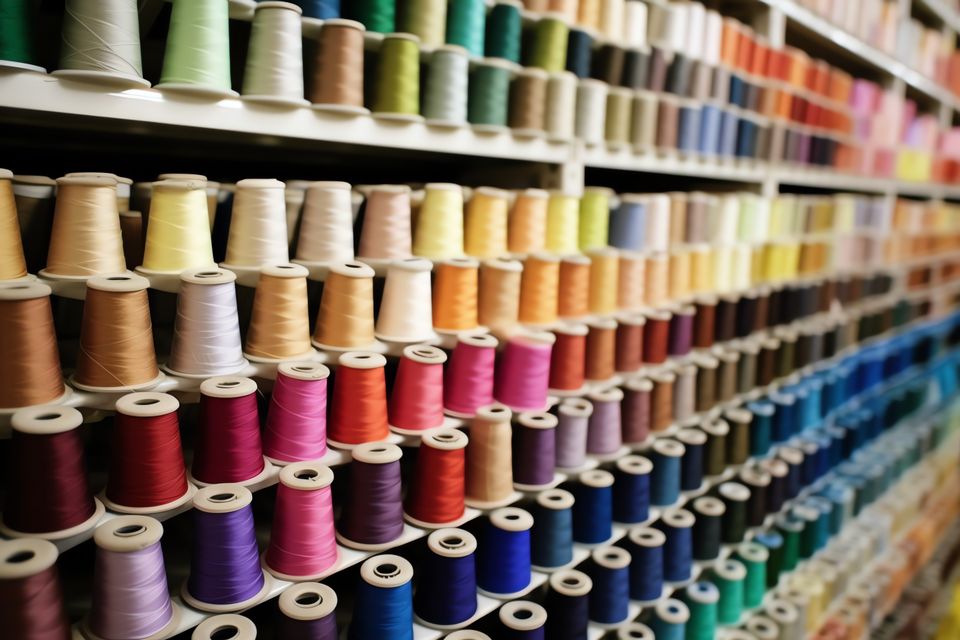 Spools of thread