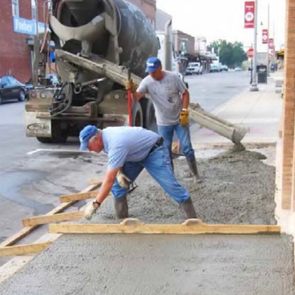 New electrical poles   sidewalks