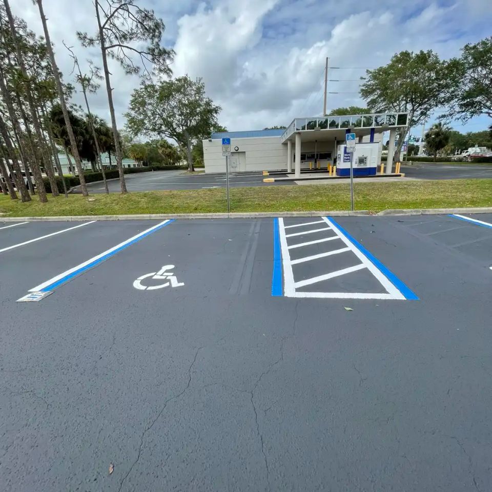 Palm bay asphalt striping 290