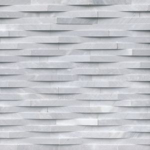 Cosmic gray 3d wave stacked stone panels