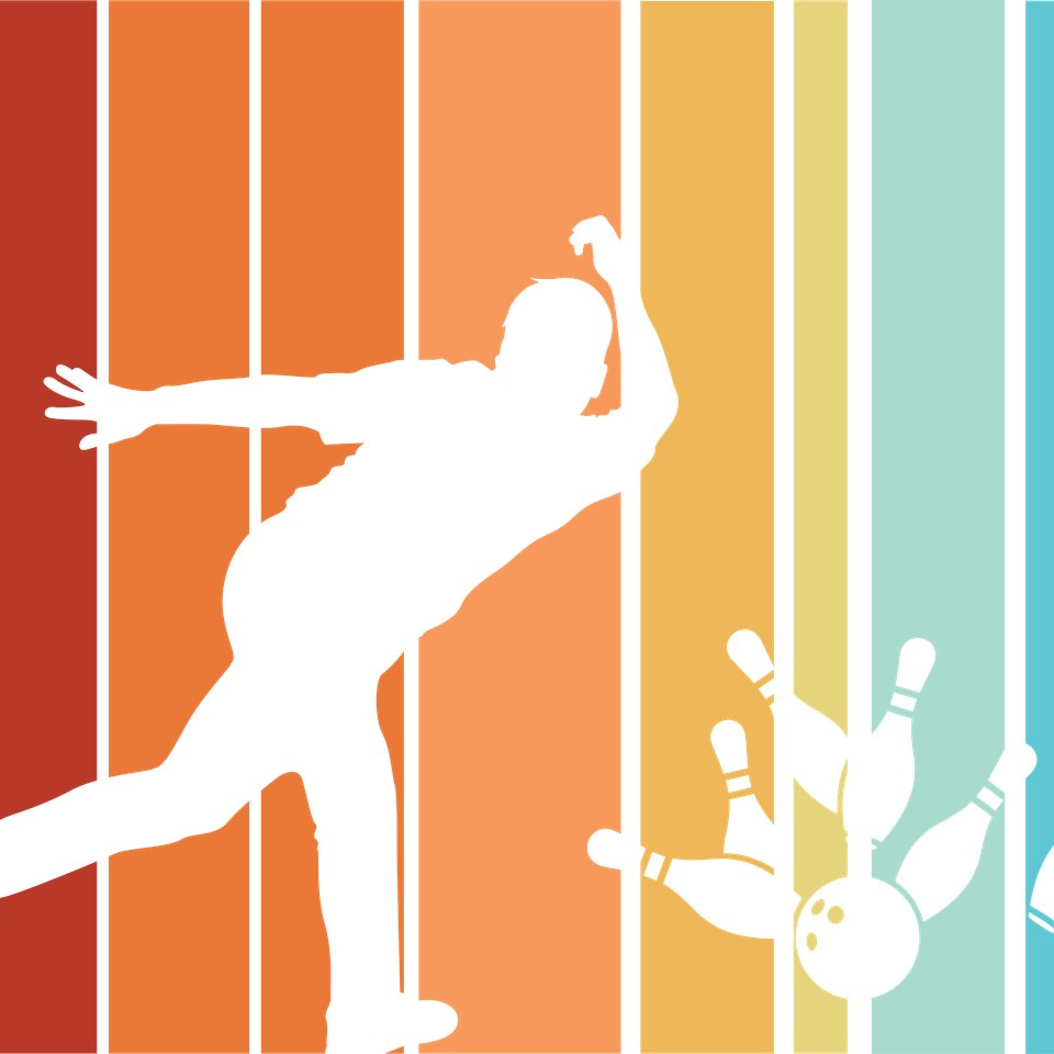 Bowling   retro sunset graphics 09