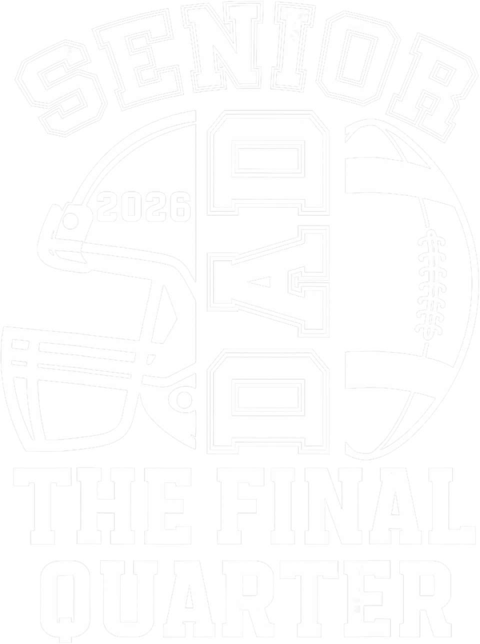 School   football senior dad 2026 proud football senior