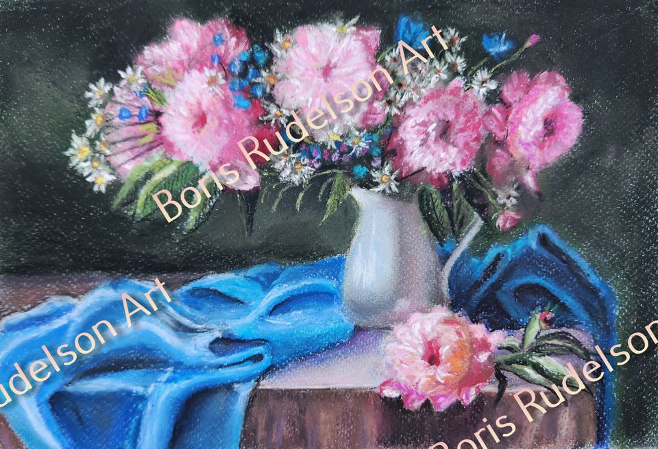 Pastel. Bouquet