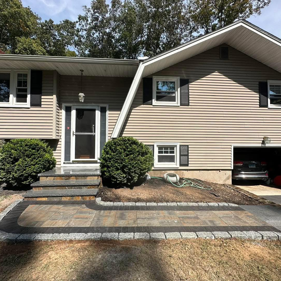 siding and walkway