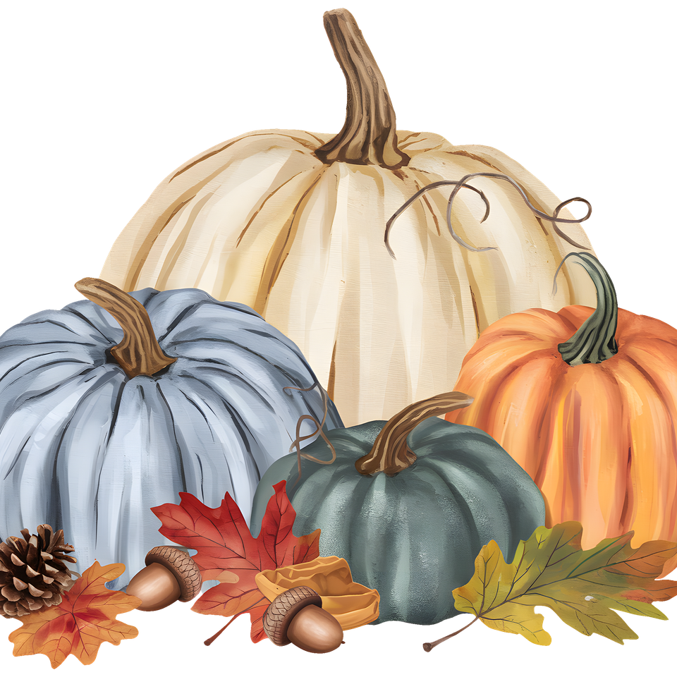 Seasons   fall multiple color pumpkins 4