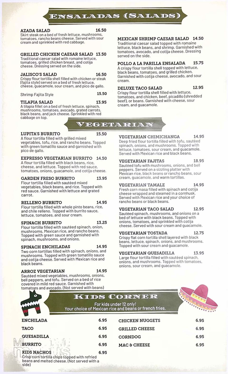 Jalisco's menu 6