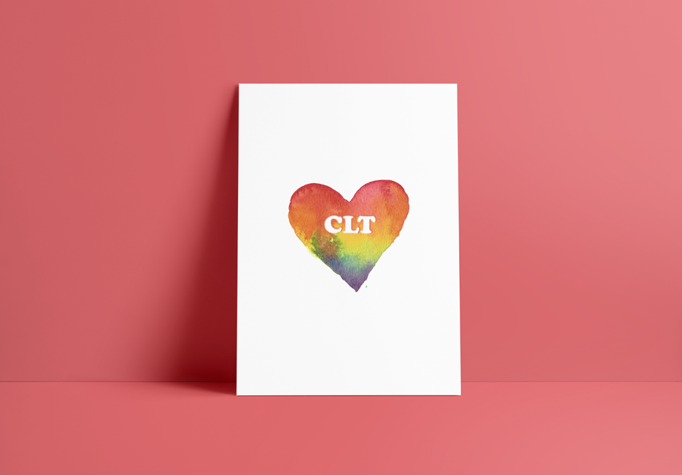 Clt love flat card