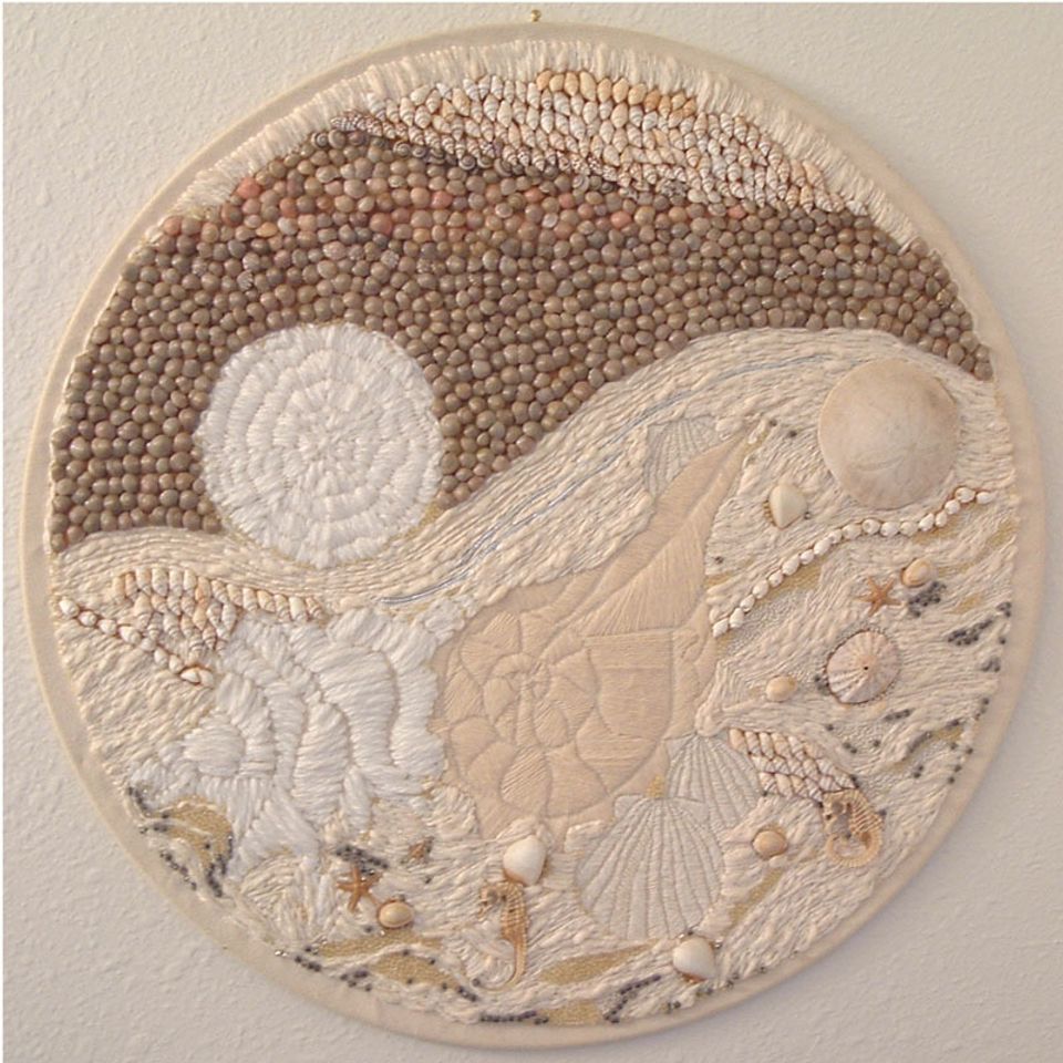 Shell wall hanging