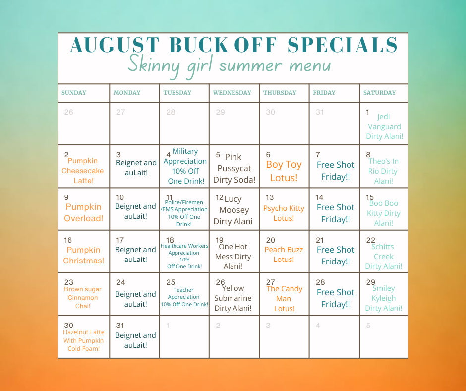 Bm aug 2026 calendar 