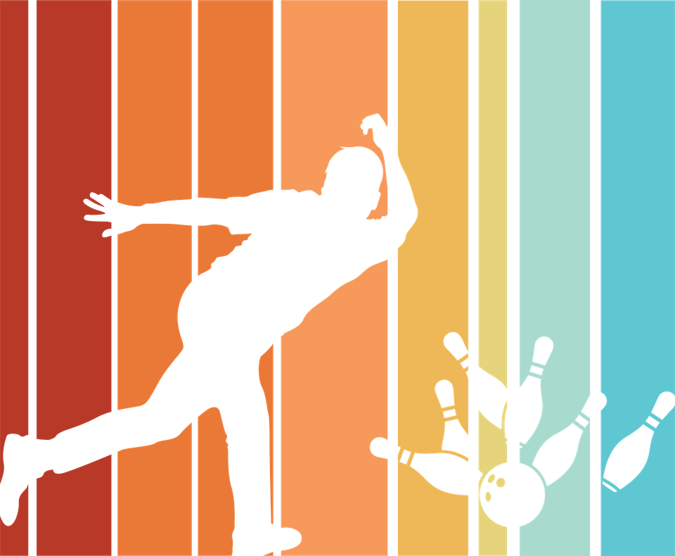 Bowling   retro sunset graphics 09