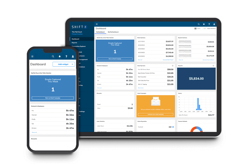 Skytab dashboard pos