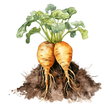 Pngtree potato root vegetable watercolor illustration png image 10162516