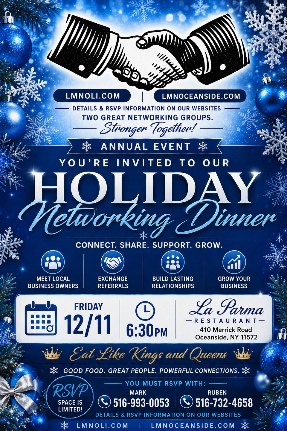 Holiday networking dinner 2026