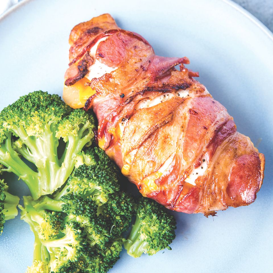 Bacon wrapped chicken
