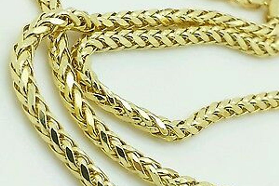 Gold round franco chain