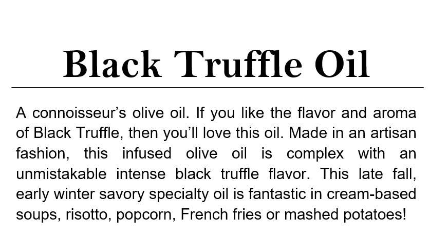 Black truffle oil
