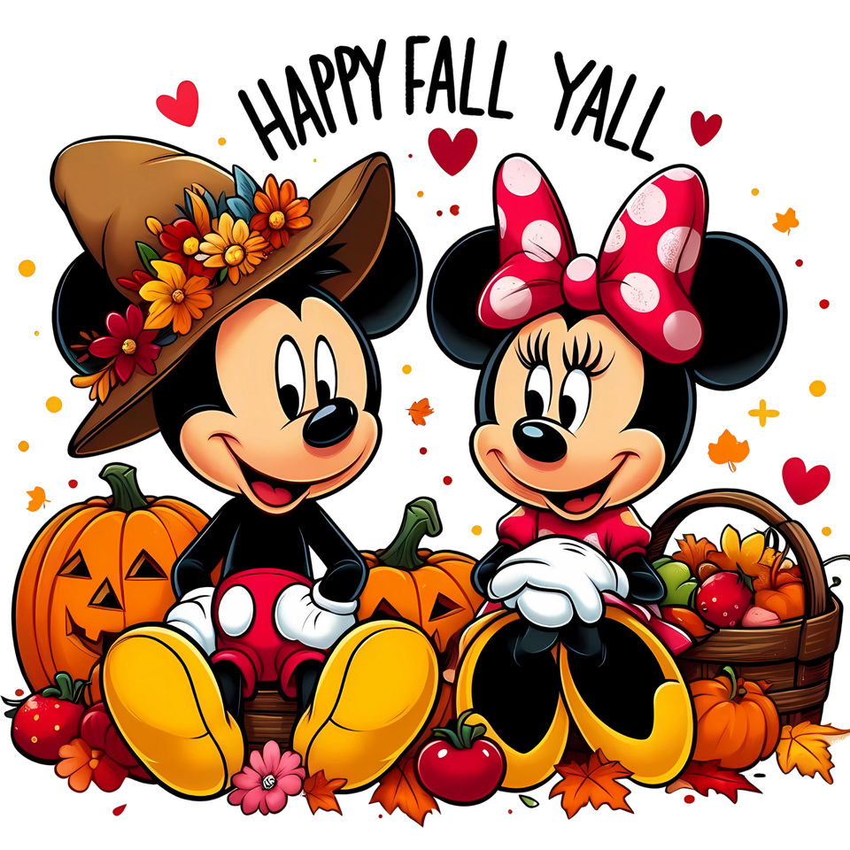 Seasons   fall minnie and mickey 11 11