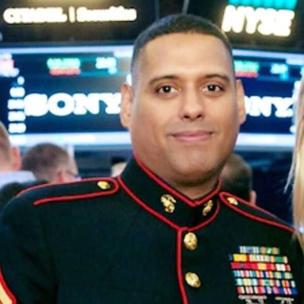 Usmc dress blues   nyse trading floor