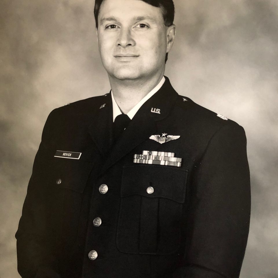 Photo of Daniel Novick while serving in the USAF