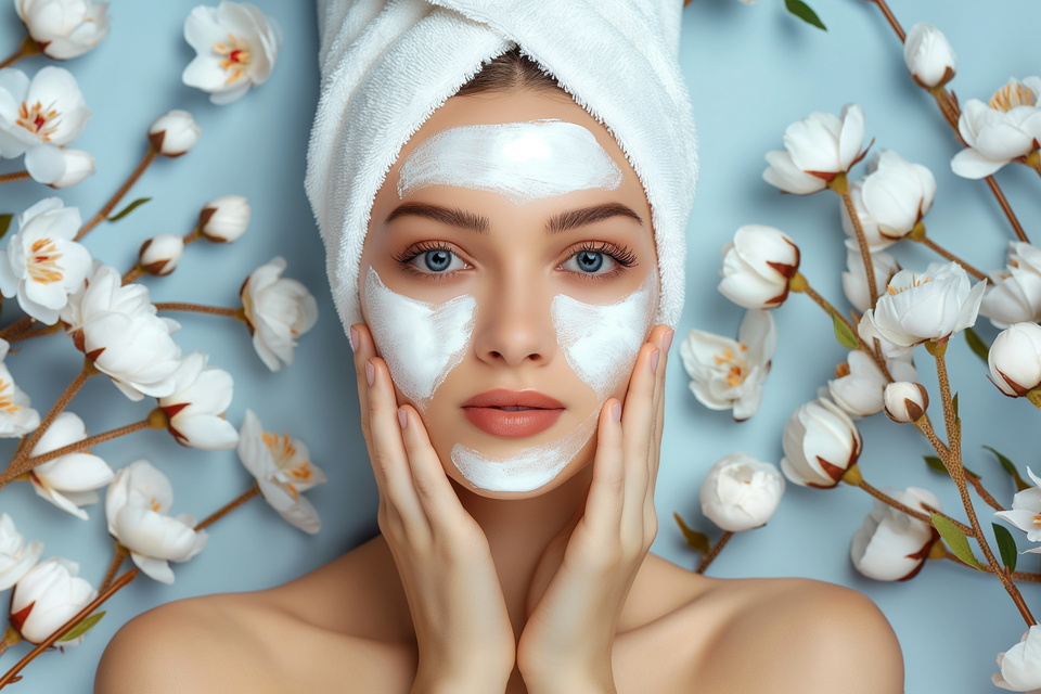 Women with glowing skin getting facial done in Houston, Texas 