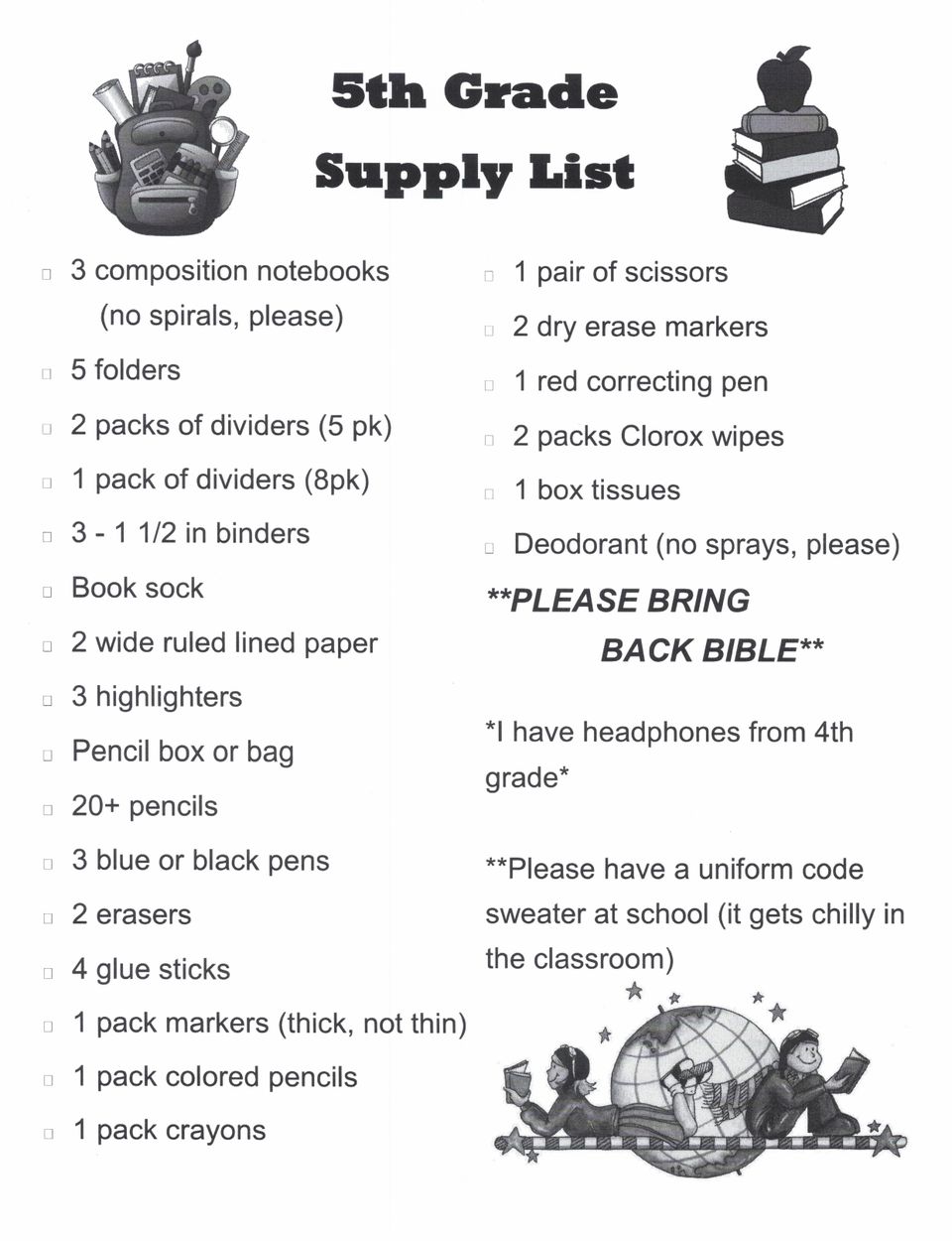 Classroom supply lists 2022 0008